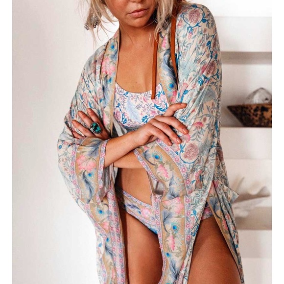 New! Pastel Floral Duster Kimono - Picture 2 of 10